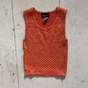 Vintage stretchy cropped tank top